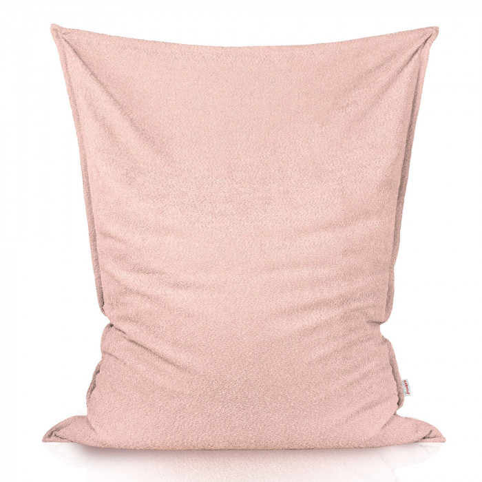 Puderrosa boucle kindersitzkissen XL