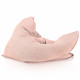 Puderrosa boucle kindersitzkissen XL