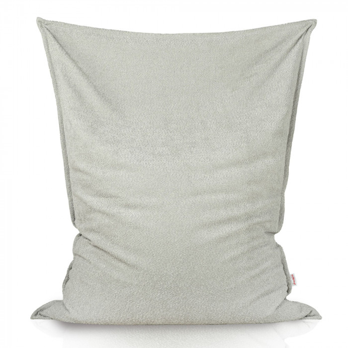 Hellgrau boucle kindersitzkissen XL