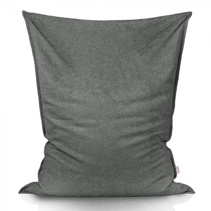 Grau boucle kindersitzkissen XL