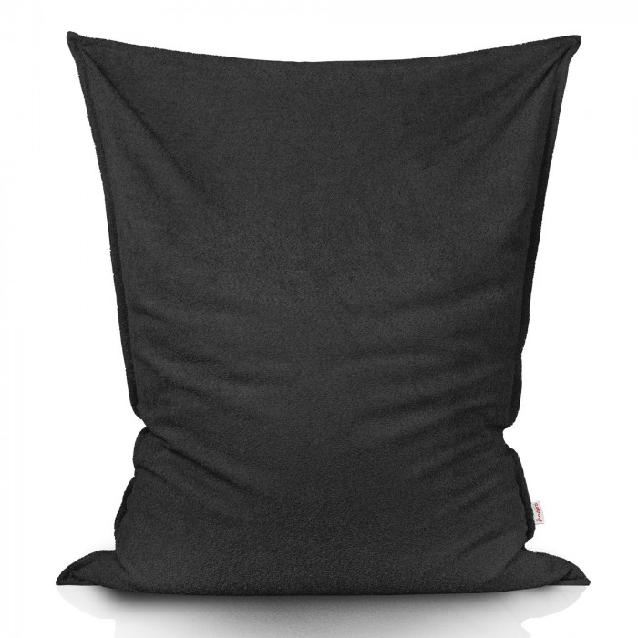 Schwarz boucle kindersitzkissen XL