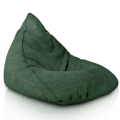 Dunkelgrün sitzsack liege bermuda Boucle