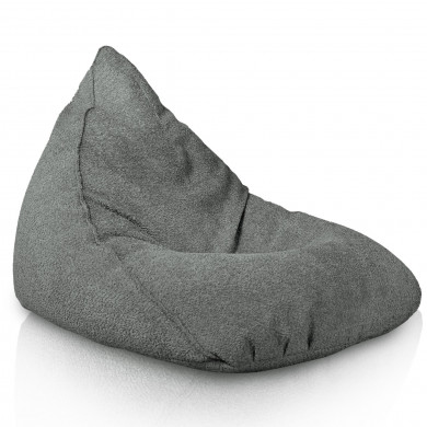 Grau sitzsack liege bermuda Boucle