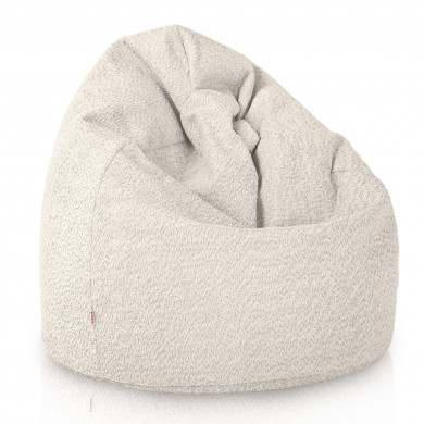 Ecru sitzsack Boucle