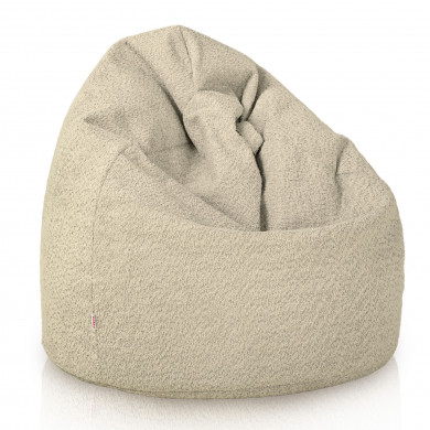 Hellbeige sitzsack Boucle