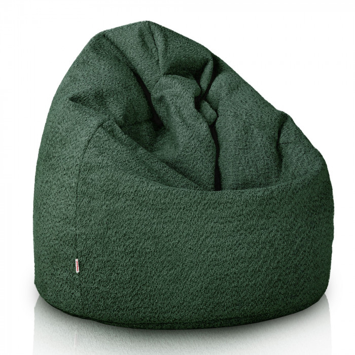 Dunkelgrün kindersitzsack l Boucle