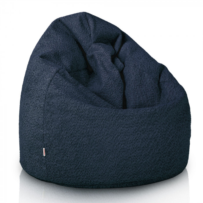 Marineblau kindersitzsack l Boucle