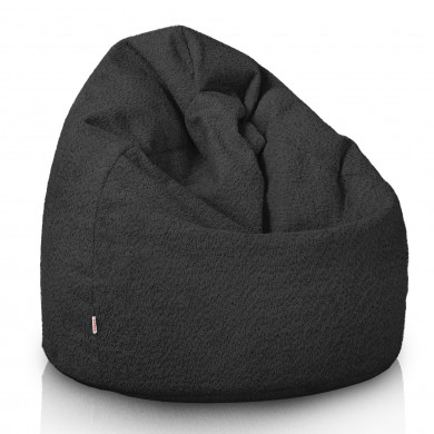 Schwarz sitzsack Boucle