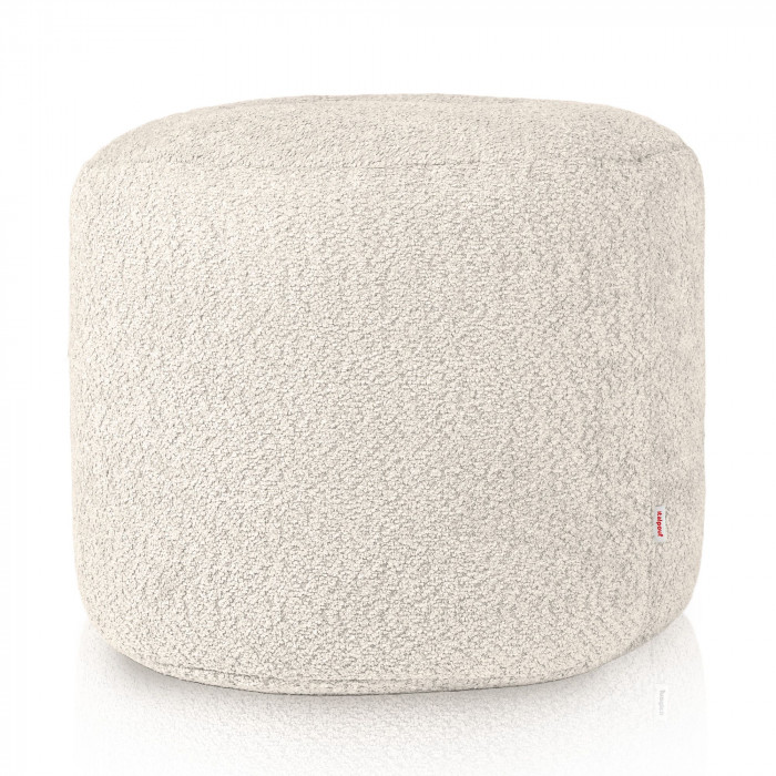 Ecru sitzsack cilindro boucle