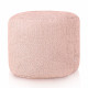 Puderrosa Sitzwürfel cilindro boucle