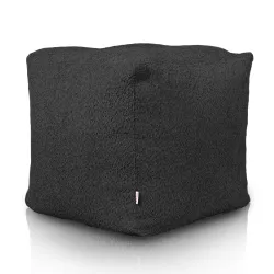 Pouf Sitzwürfel Quadratisch - Teddy-Bouclé
