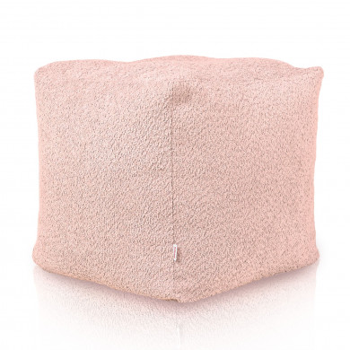 Sitzpouf Cubo Boucle Puderrosa