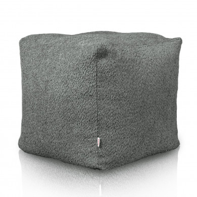 Sitzpouf cubo boucle grau