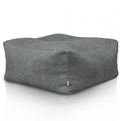 Grau hocker sitzsack / tisch boucle
