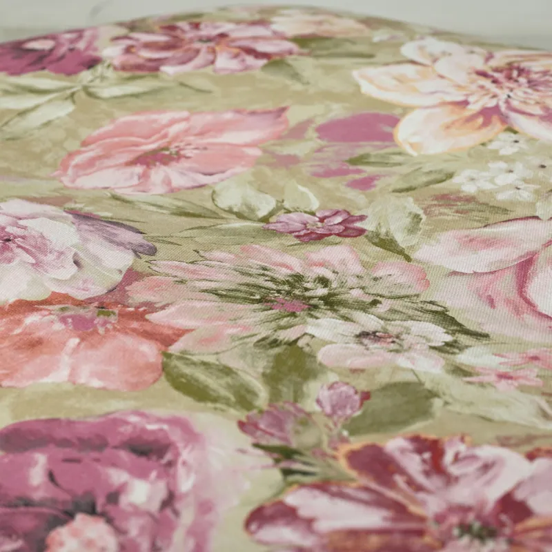 Runder Fußhocker - Premium Print-Stoff – Ansicht 60