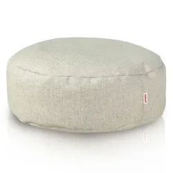 Runder Fußhocker - Edle Premium-Wolle