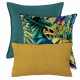 Beige und Marineblaues Ozean-Kissen-Set