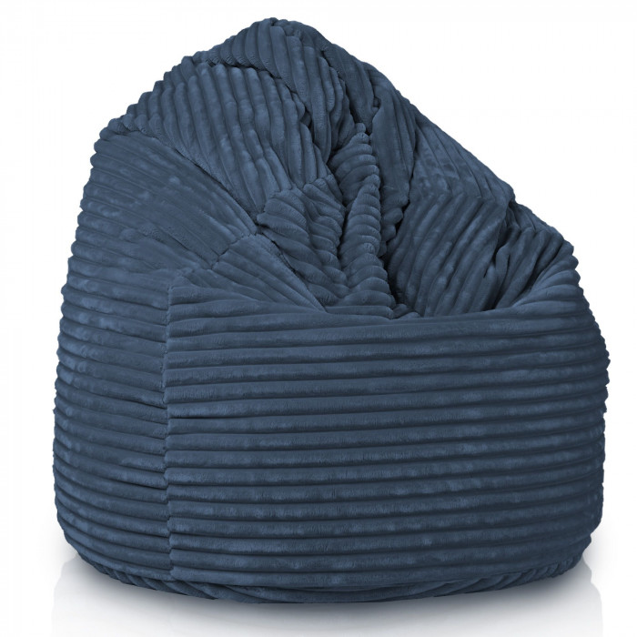 Marineblau sitzsack xxl stripe
