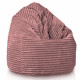 Verblasste rosa sitzsack stripe