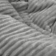 Hellgrau kindersitzkissen xl stripe