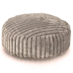 Runder Fußhocker - Breitcord Royal