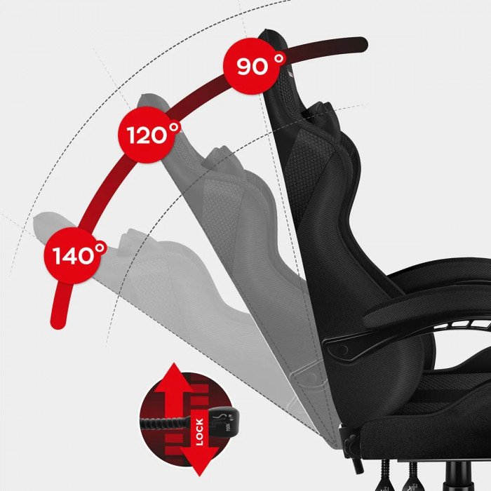 Nackenmuskelkissen für Huzaro Force 4.7 Carbon Mesh Stuhl