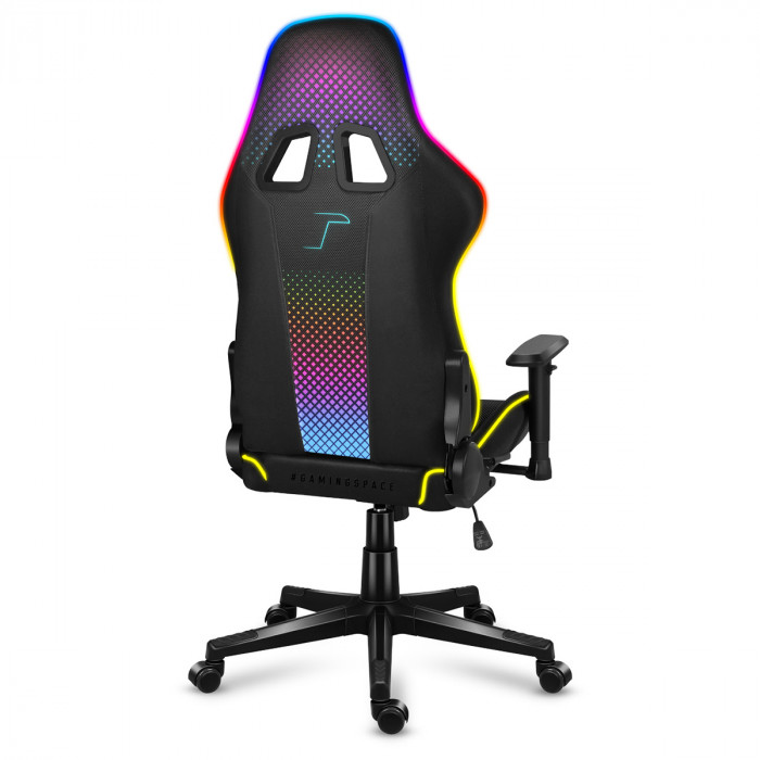 Vorderseite des Huzaro Force 6.3 Mesh RBG Gamer Chair Rückenlehne