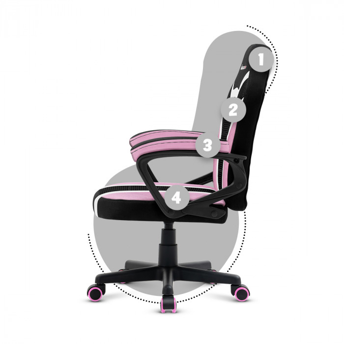 Linke Seite des Stuhls Huzaro Ranger 1.0 Rosa