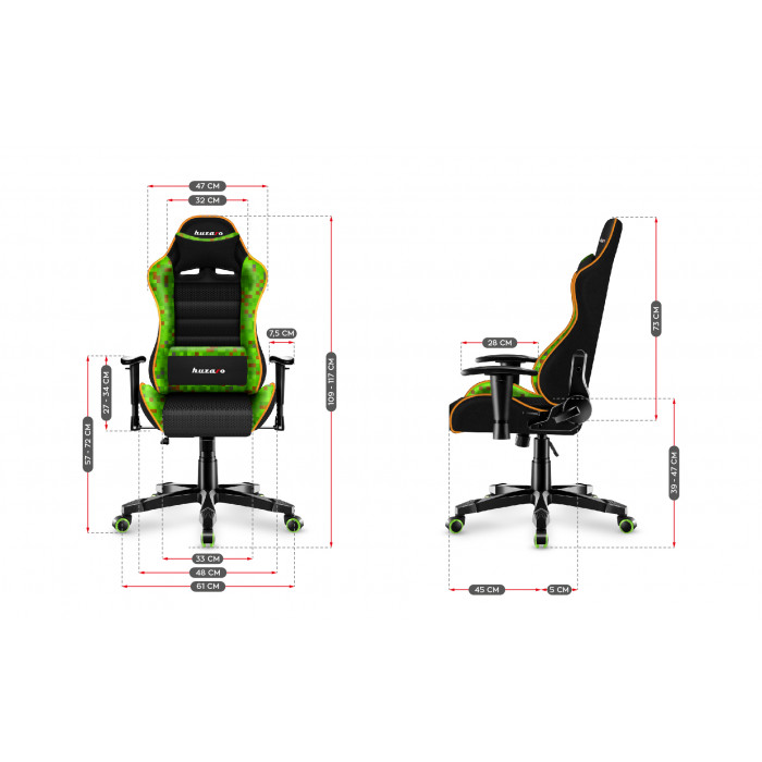 Abmessungen des Ranger 6.0 Pixel Chair 