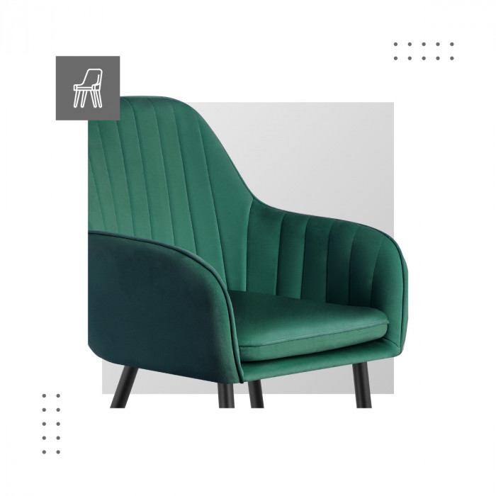 Detailgenauigkeit des Prince 6.0 green chair