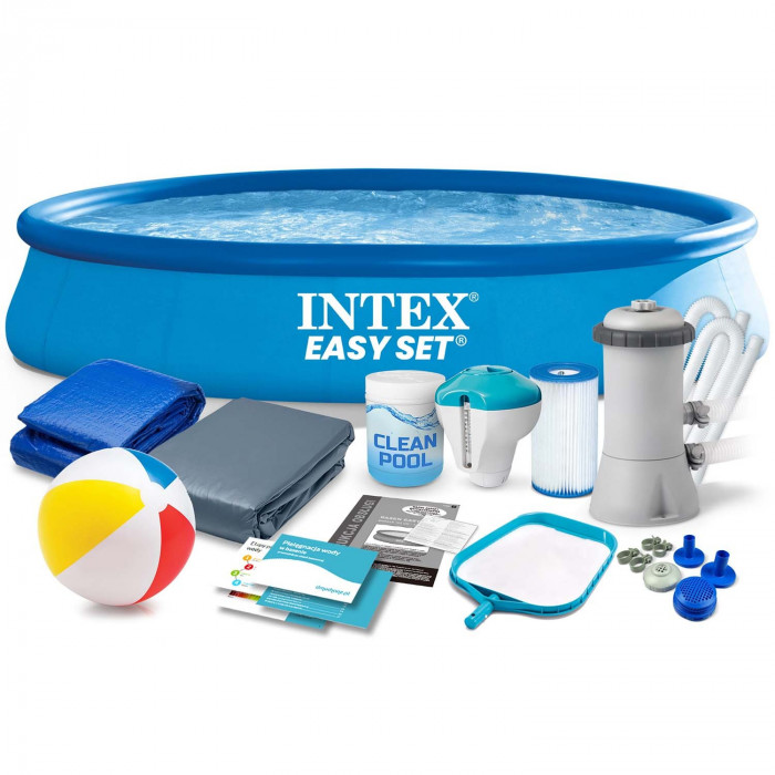 457 x 84 cm erweiterbares Gartenpool-Set 15in1 INTEX 28158.