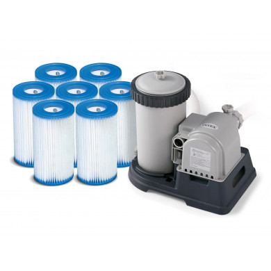 Poolfilterpumpe 9463L/h INTEX 28634 / 29005 + 7 Filter!