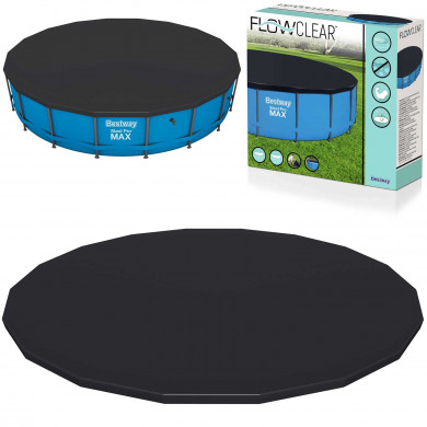 Bestway 58039 Abdeckplane für Frame Pool, Durchmesser 549 cm