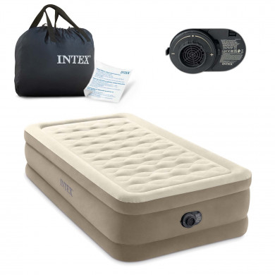 Veloursmatratze mit Pumpe 191x99x46 cm INTEX 64426ND