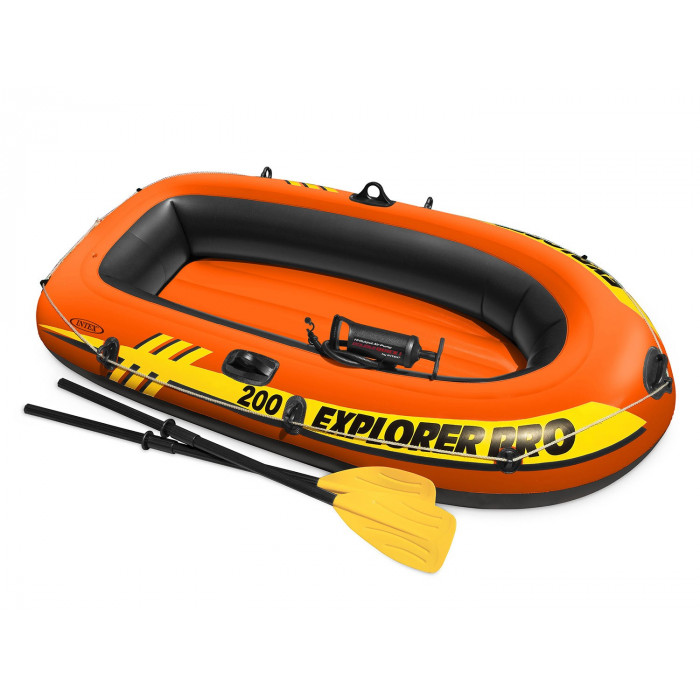 Pontoon Explorer PRO 200 Set 196 x 102 x 33 cm Paddel + Pumpe INTEX 58357