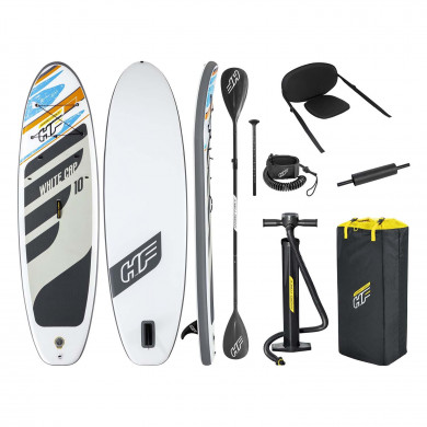Sup White Cap Aufblasbares Stand Up Paddle Board 305 x 84 x 12 cm Bestway 65341
