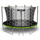 12ft/374cm Gartentrampolin mit Innennetz und Leiter Neo-Sport.