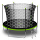 8ft/252cm Gartentrampolin mit Innennetz und Leiter Neo-Sport