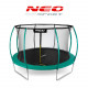 Gartentrampolin 14ft/435cm mit Netz, profilierten Pfosten und Leiter Neo-Sport