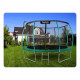 Gartentrampolin 12ft/374cm mit Netz, profilierten Pfosten und Leiter Neo-Sport.