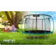 Gartentrampolin 12ft/374cm mit Netz, profilierten Pfosten und Leiter Neo-Sport.