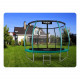 Gartentrampolin 10ft/312cm mit Netz, profilierten Pfosten und Leiter.