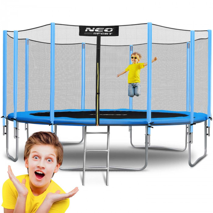 Gartentrampolin 15ft/465cm mit Outdoor-Netz und Leiter