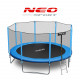 Gartentrampolin 14ft/435cm mit Outdoor-Netz und Leiter