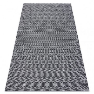 Teppich CASA ÖKO SISAL Boho Augen 22075 schwarz / grau