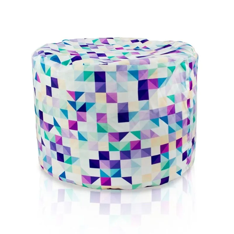Pouf Runder Sitzhocker Zylinder - Premium Print-Stoff – Ansicht 9