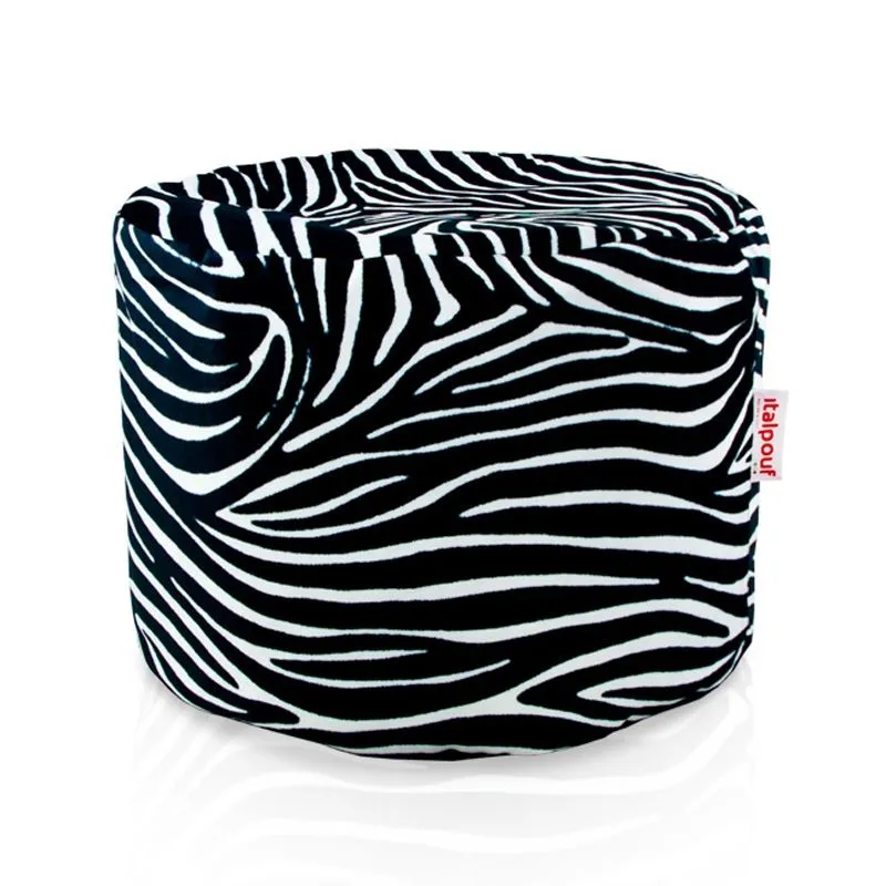 Pouf Runder Sitzhocker Zylinder - Premium Print-Stoff – Ansicht 12