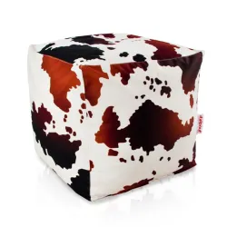 Pouf Sitzwürfel Quadratisch - Premium Print-Stoff
