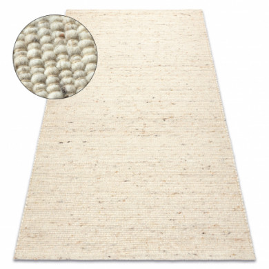 NEPAL 2100 beige Teppich – Wolle, doppelseitig, natur