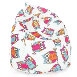 Kinder-Sitzsack L - Premium Print-Stoff